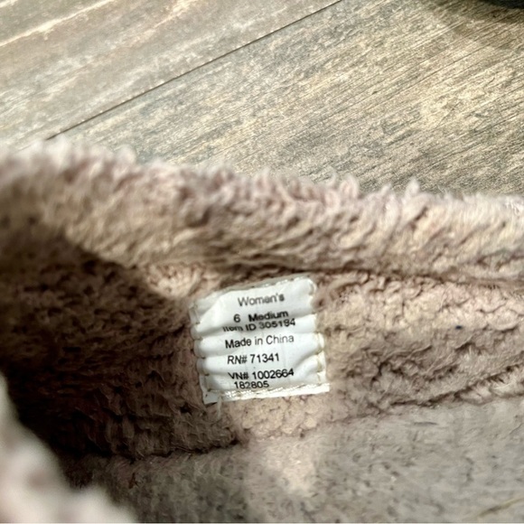 LL Bean Daybreak Scuff Fall Leaves Leaf Wool Women’s House shoe Slipper Size 6 - Picture 4 of 7